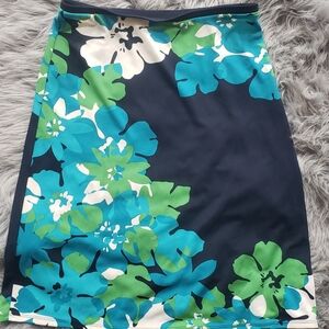 Colorful pretty summer  skirt,  size S midi.Multi color, black,green,blue, white